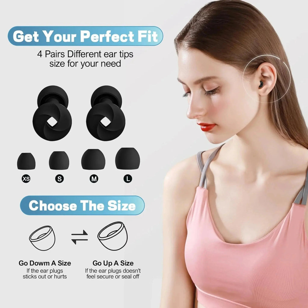 Soft Foam Sleep Earplugs with Portable Case