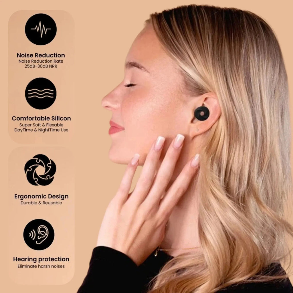 Soft Foam Sleep Earplugs with Portable Case