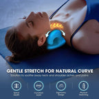 Cervical Neck Stretcher Pillow with Contoured Foam