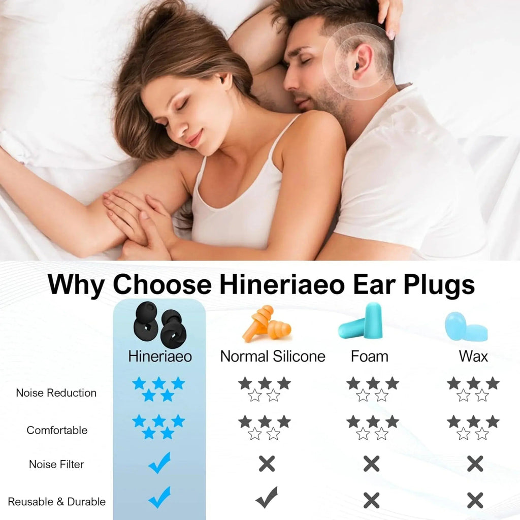 Soft Foam Sleep Earplugs with Portable Case
