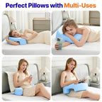 Memory Foam Arm Pillow for Side Sleepers with Arm Channels