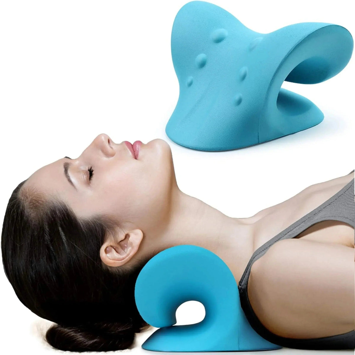 Cervical Neck Stretcher Pillow with Contoured Foam