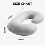 C-Shaped Pregnancy Body Pillow for Side Sleepers