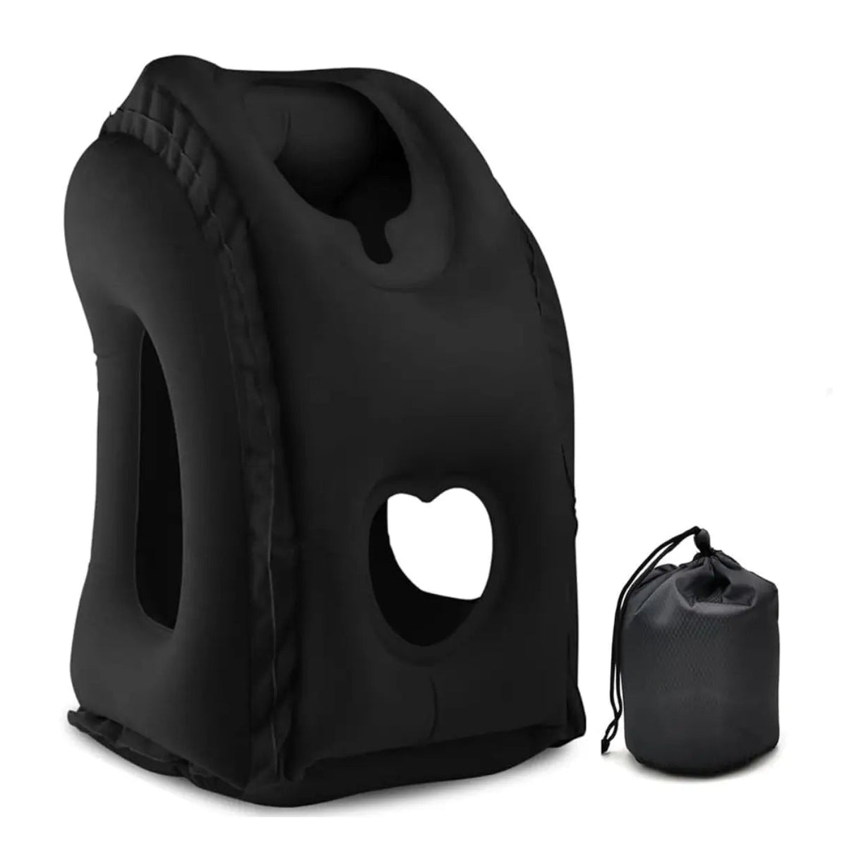 Inflatable Travel Pillow for Forward-Lean Seated Rest