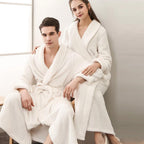 Soft Fleece Bathrobe with Belt and Pockets
