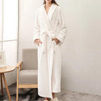 Soft Fleece Bathrobe with Belt and Pockets
