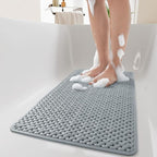 Non-Slip Bathtub Mat with Suction Cups and Drainage