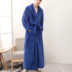 Soft Fleece Bathrobe with Belt and Pockets