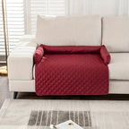 Quilted Pet Sofa Protector with Bolster Cushions