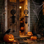2 Piece Macrame Skeleton Wall Hanging for Halloween