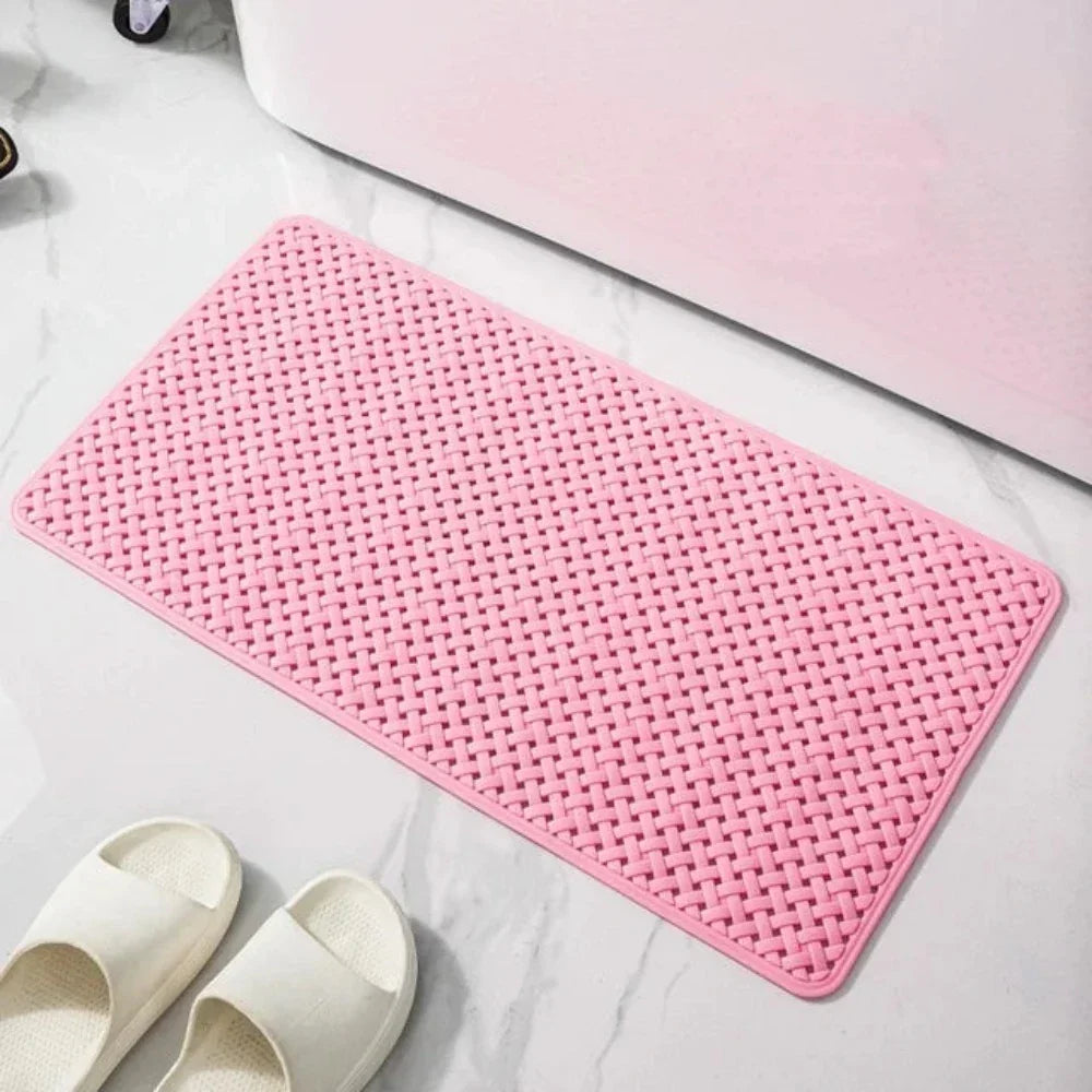 Non-Slip Bathtub Mat with Suction Cups and Drainage