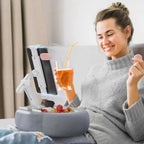 Adjustable Phone and Tablet Pillow Stand with Trays