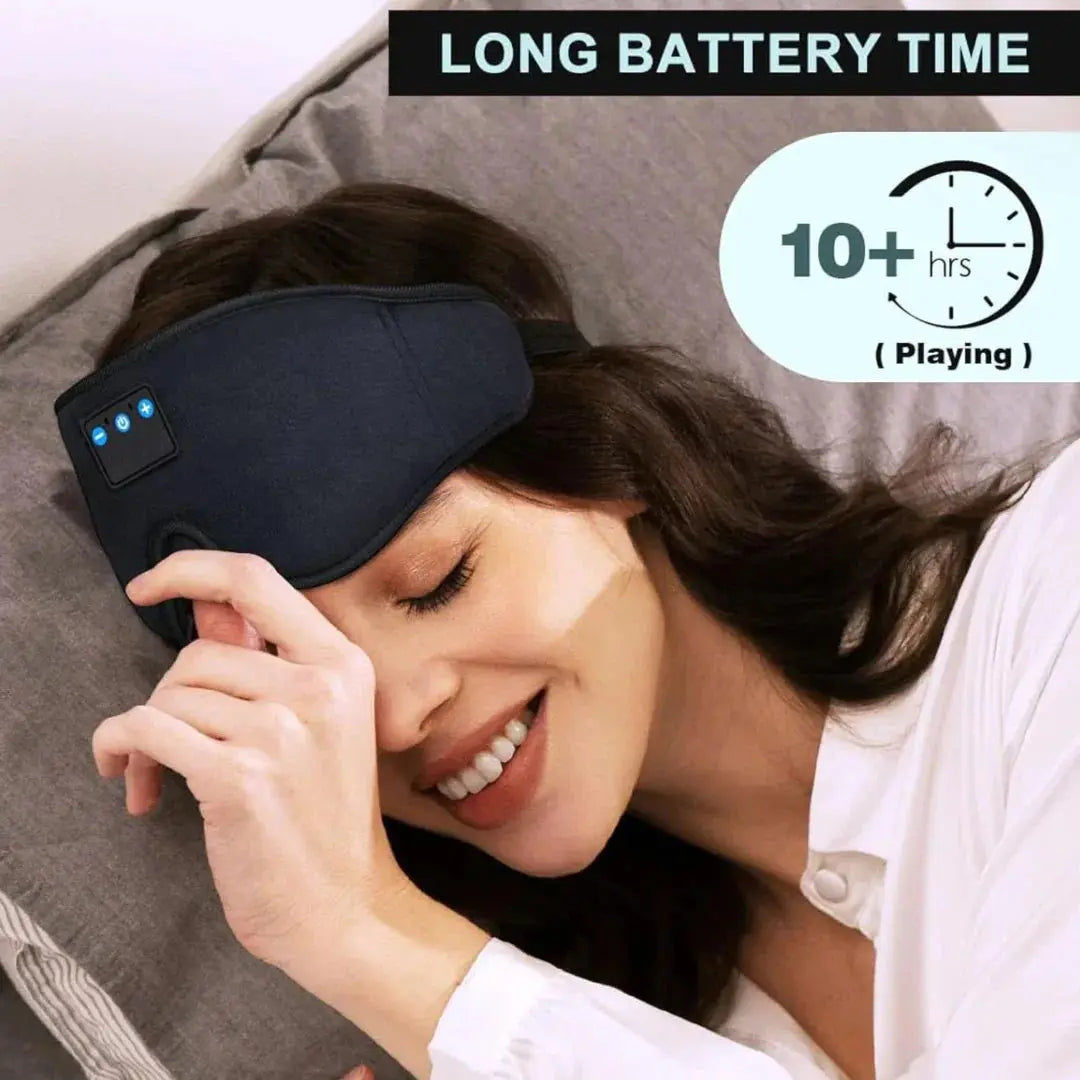 Bluetooth Sleep Mask with Headphones and 3D Eye Contours