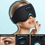 Bluetooth Sleep Mask with Headphones and 3D Eye Contours