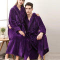 Soft Fleece Bathrobe with Belt and Pockets