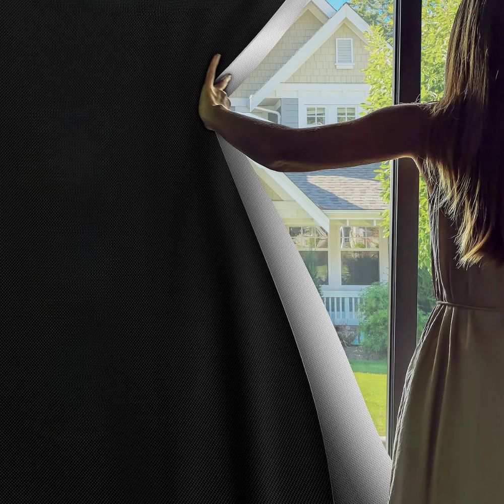 Static Cling Blackout Window Shade for Bedroom Privacy