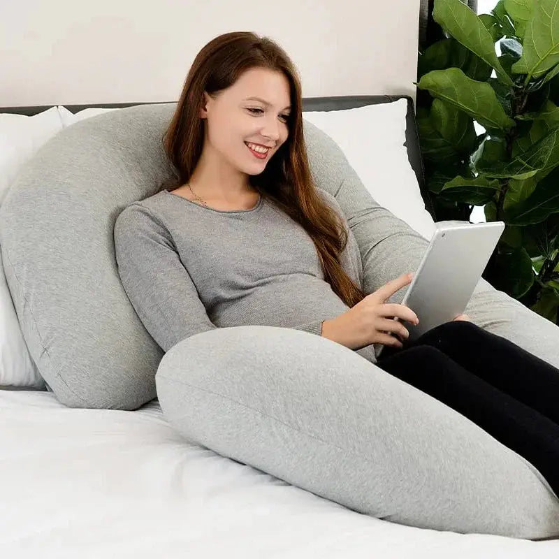 C-Shaped Pregnancy Body Pillow for Side Sleepers