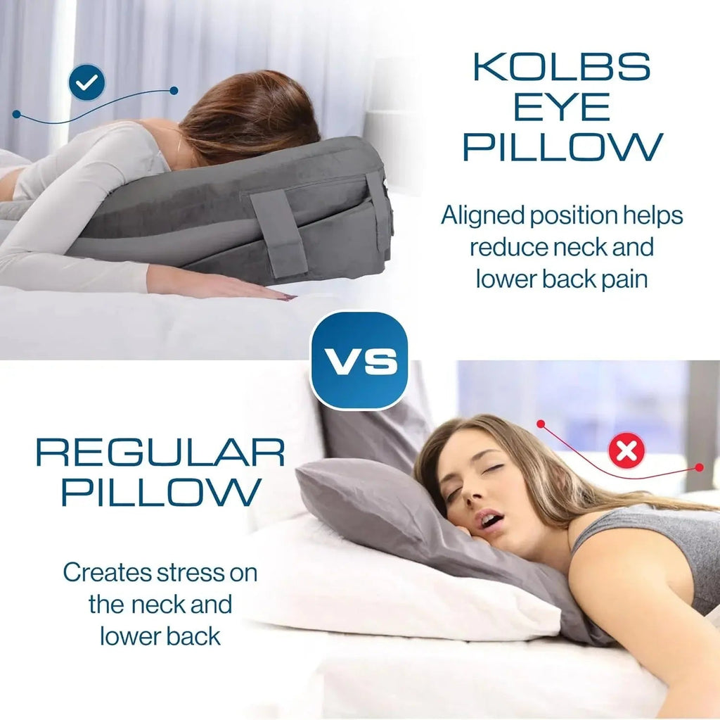 Face-Down Pillow with Shredded Memory Foam and Dual Sides