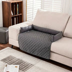Quilted Pet Sofa Protector with Bolster Cushions