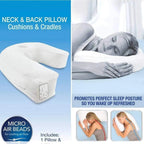 U-Shaped Side Sleeper Pillow with Ear Well and Memory Foam
