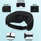 Bluetooth Sleep Mask with Headphones and 3D Eye Contours
