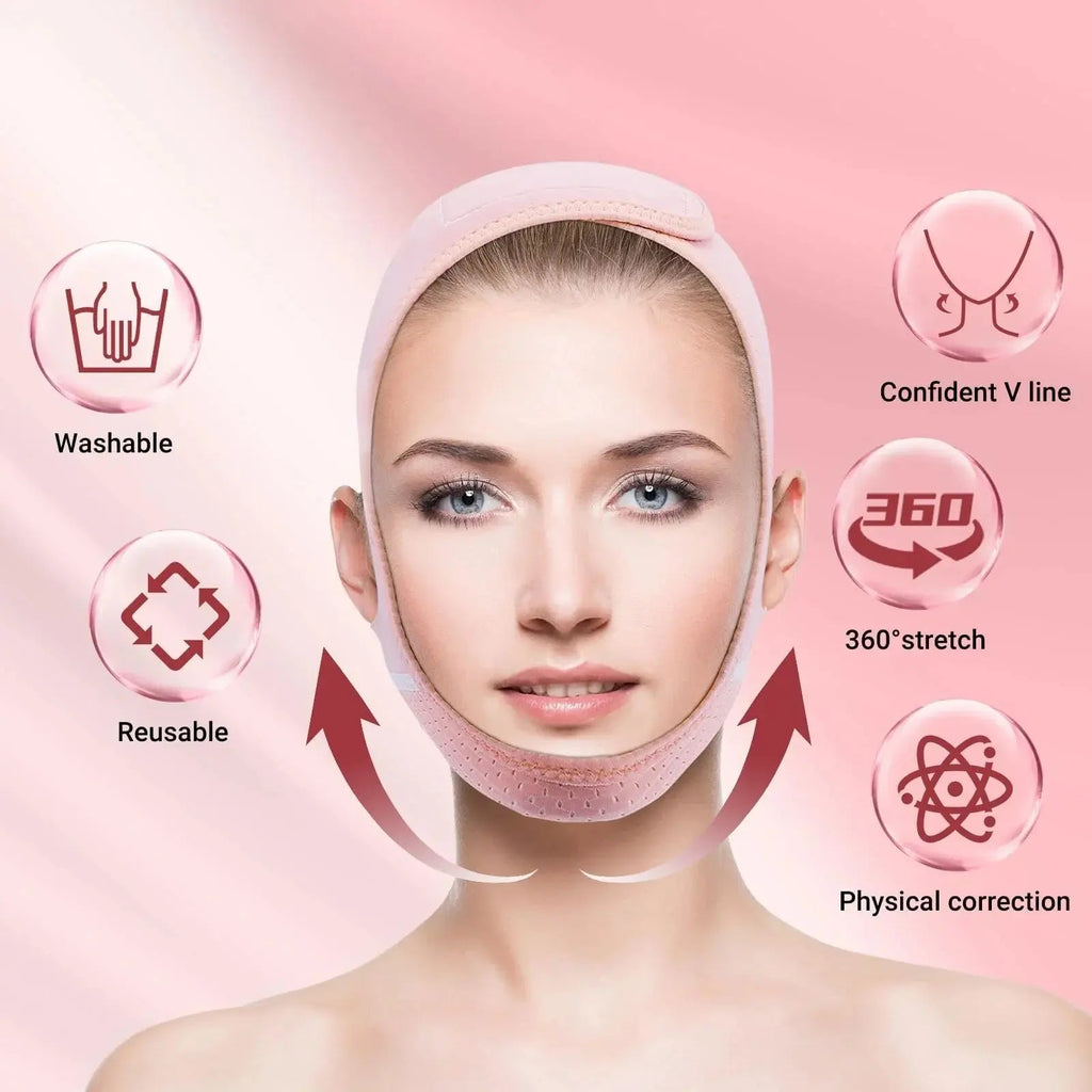 Adjustable Chin Support Strap for Jawline and Face