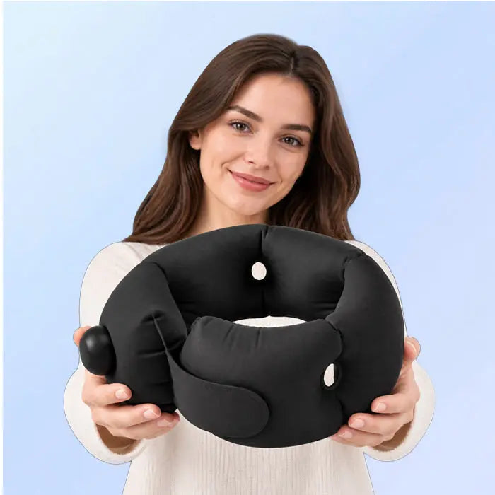 U-Shaped Memory Foam Travel Neck Pillow with Soft Cover