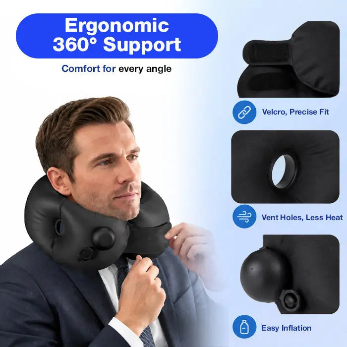 U-Shaped Memory Foam Travel Neck Pillow with Soft Cover