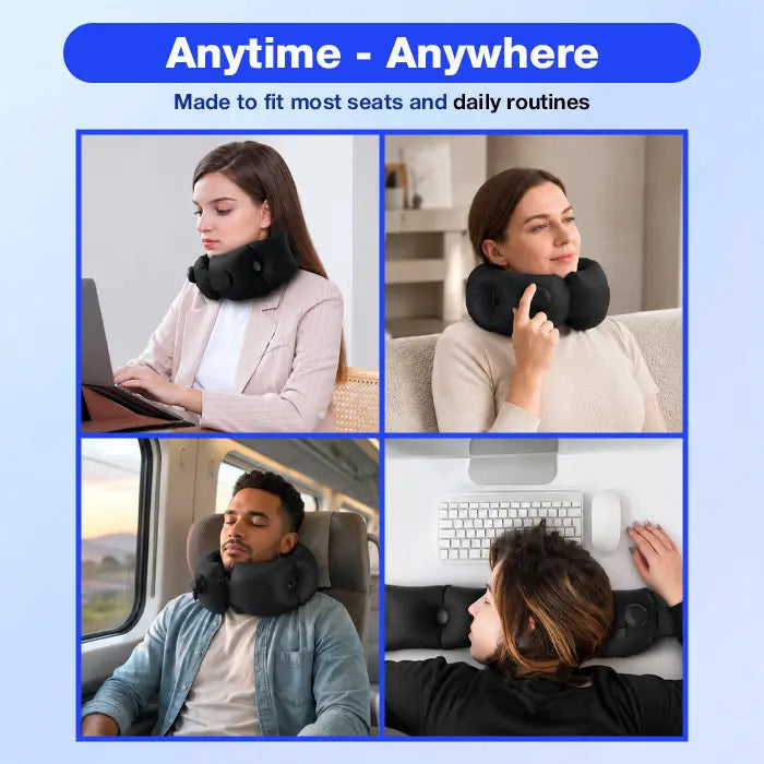 U-Shaped Memory Foam Travel Neck Pillow with Soft Cover