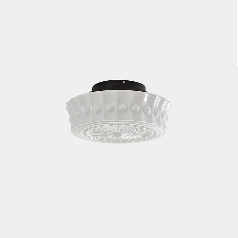 Italian Provence Glass Flush Mount