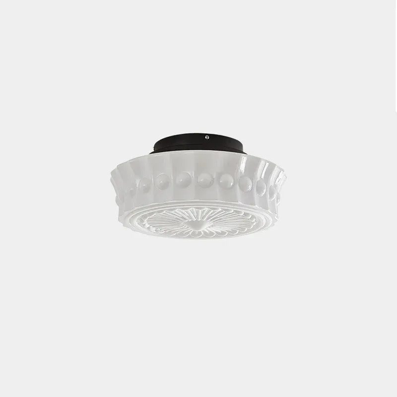 Italian Provence Glass Flush Mount