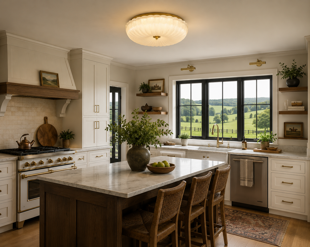 French Étoile Flush Mount