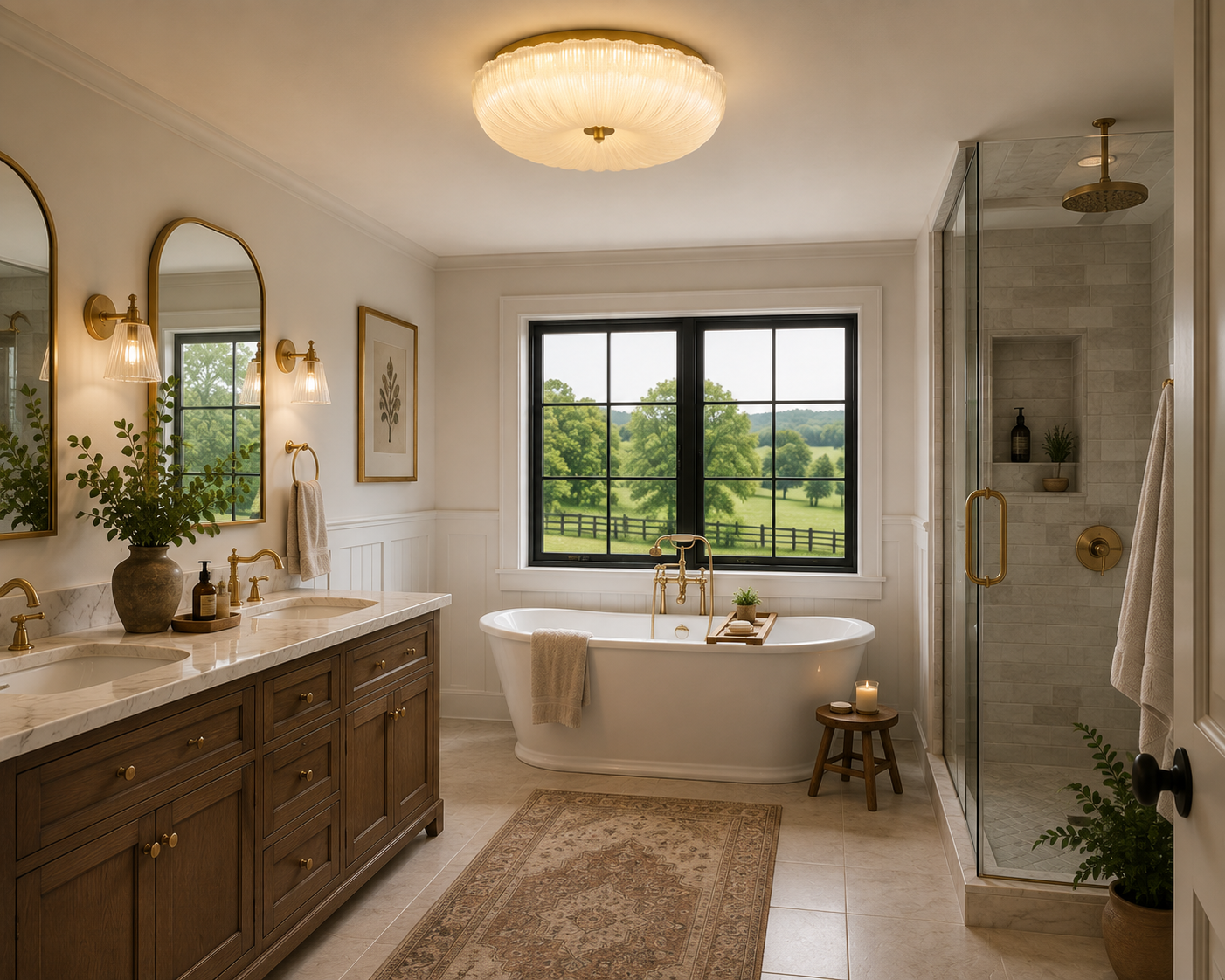 French Étoile Flush Mount