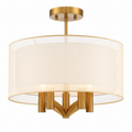 Modere 18" Wide Warm Brass 5-Light Ceiling Light