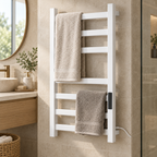 Wall-Mounted Heated Towel Rack for Bathrooms