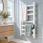 Wall-Mounted Heated Towel Rack for Bathrooms