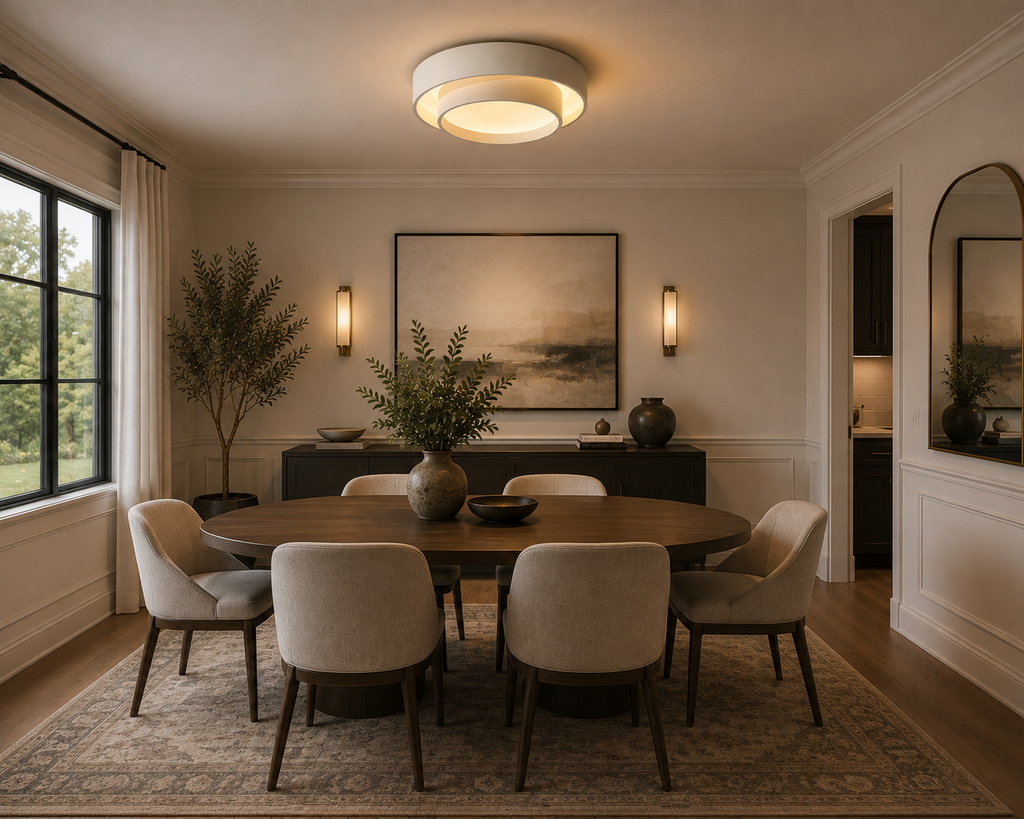 French Montclair Flush Mount