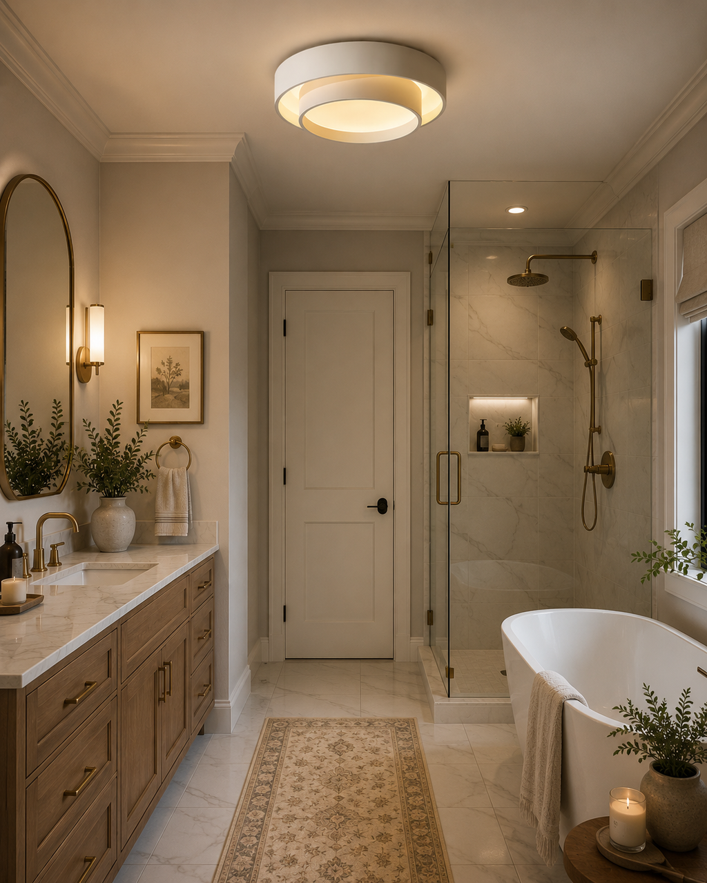 French Montclair Flush Mount