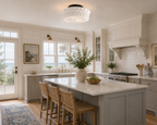 Italian Provence Glass Flush Mount