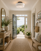 Italian Provence Glass Flush Mount