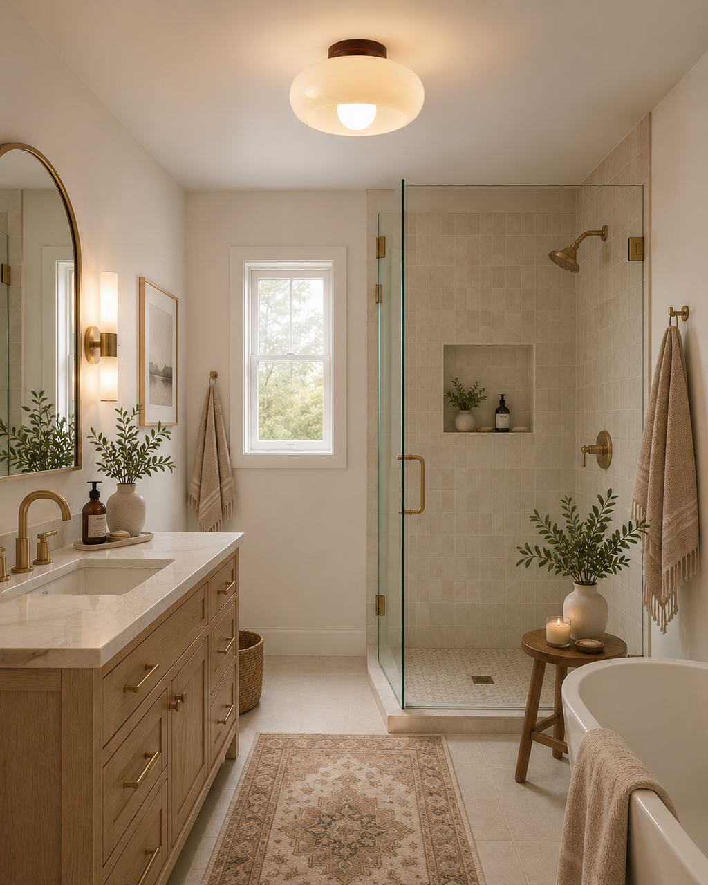 French d'Or Flush Mount