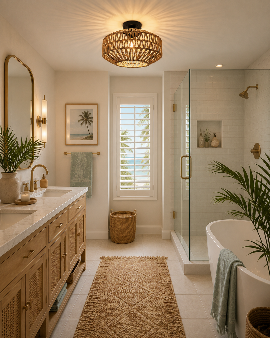 Scandinavian Rivage Flush Mount
