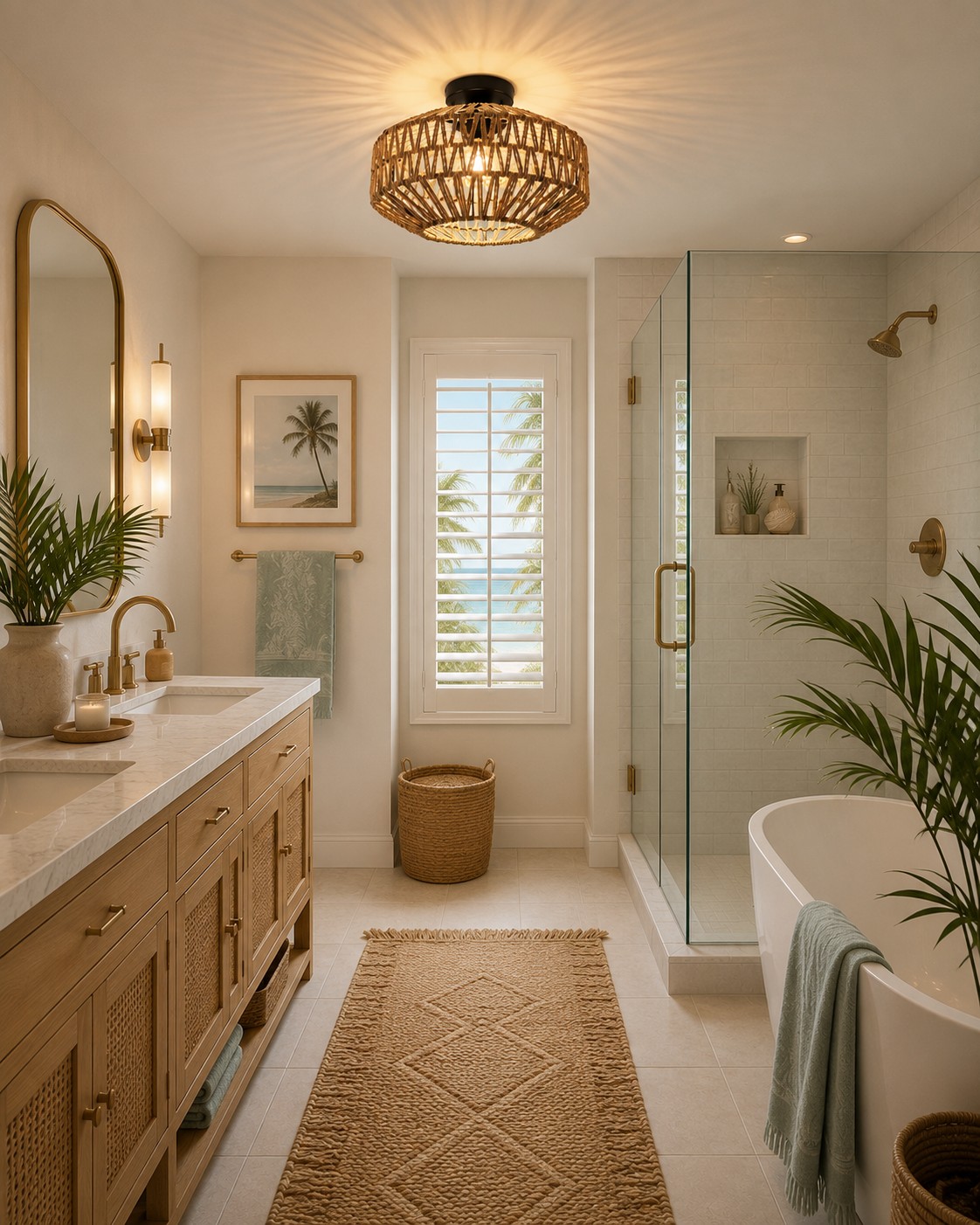 Scandinavian Rivage Flush Mount