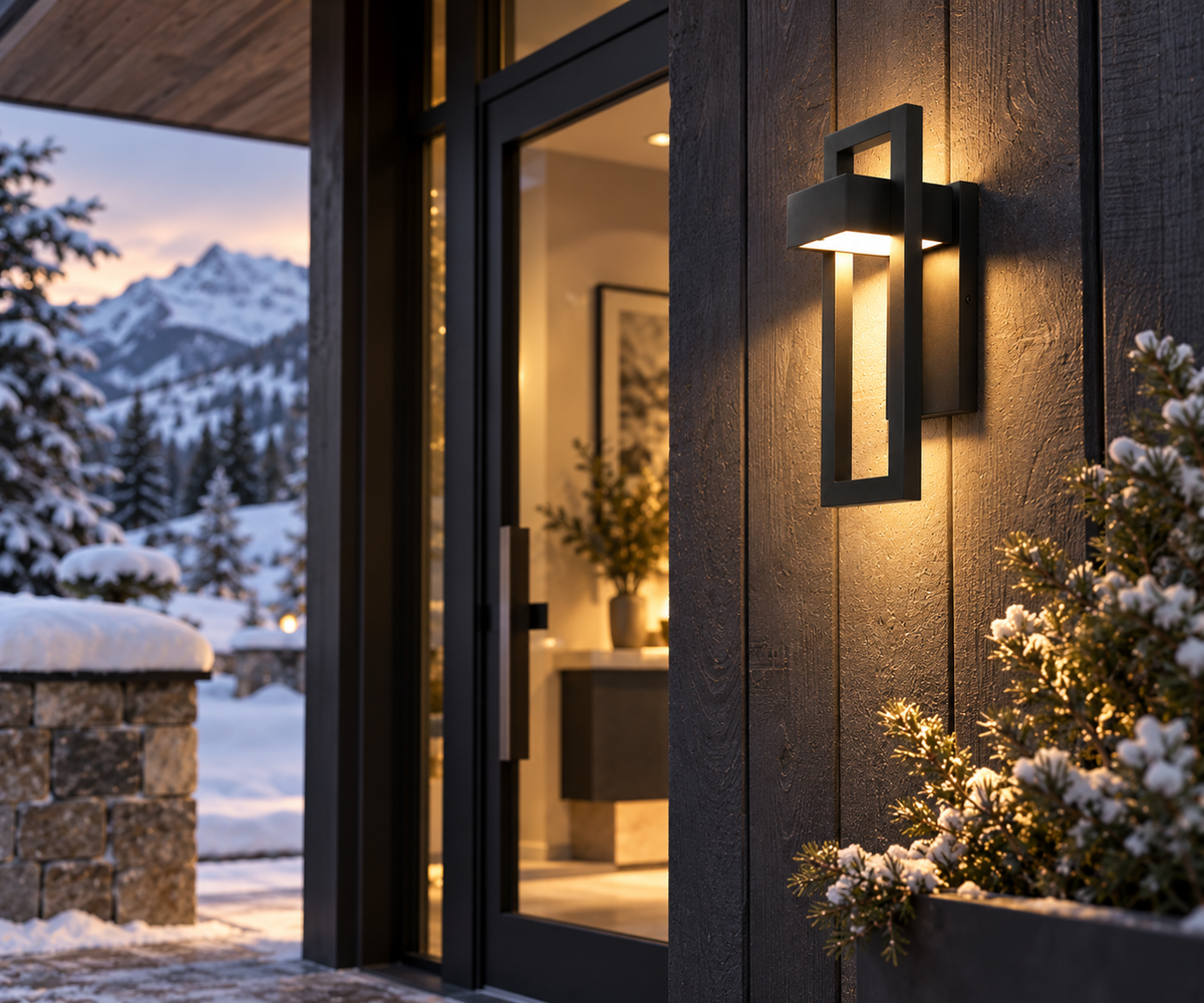 Scandinavian Hardwired LED Outdoor Wall Light