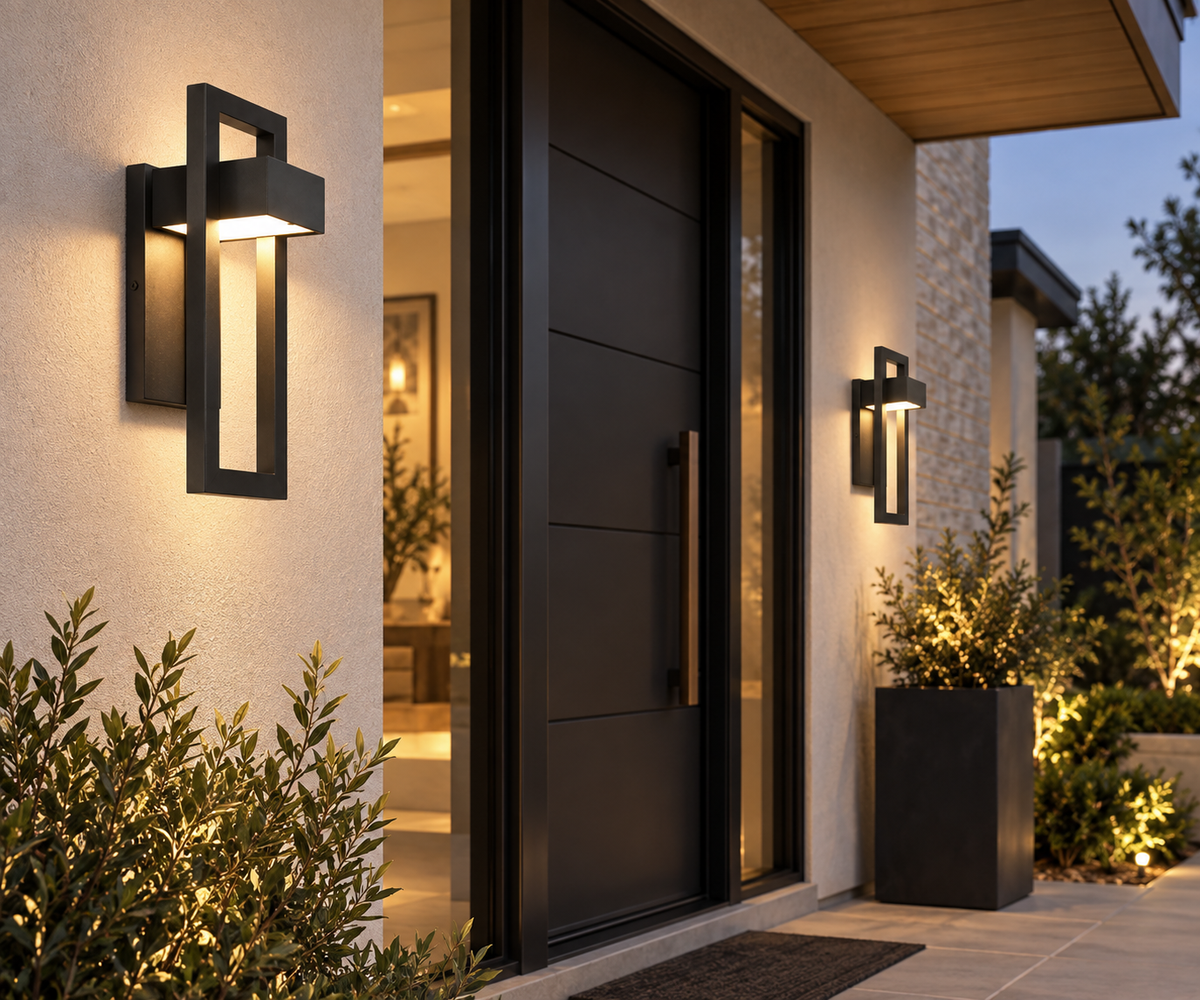 Scandinavian Hardwired LED Outdoor Wall Light