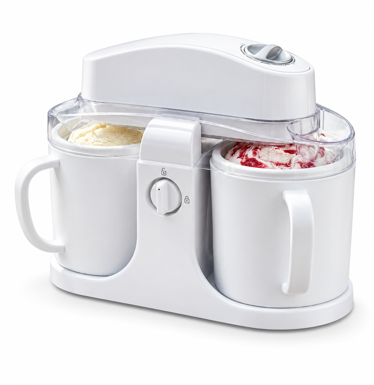 Dual-Bowl Ice Cream and Frozen Dessert Maker