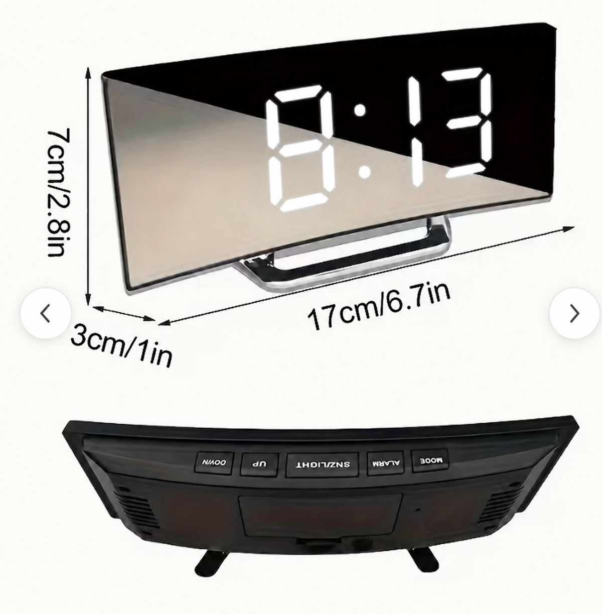 Compact LED Digital Alarm Clock