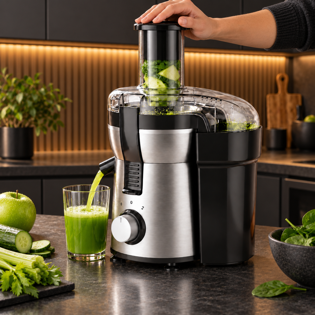 Wide-Mouth Stainless Steel Centrifugal Juicer