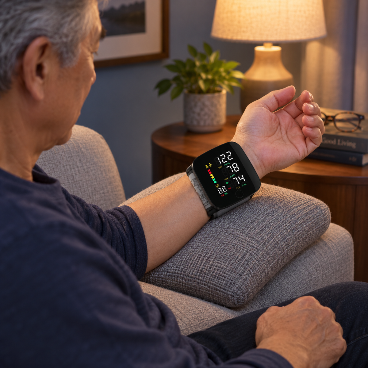 Smart Wrist Blood Pressure Monitor