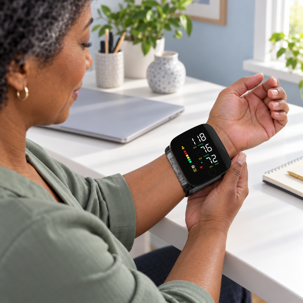 Smart Wrist Blood Pressure Monitor
